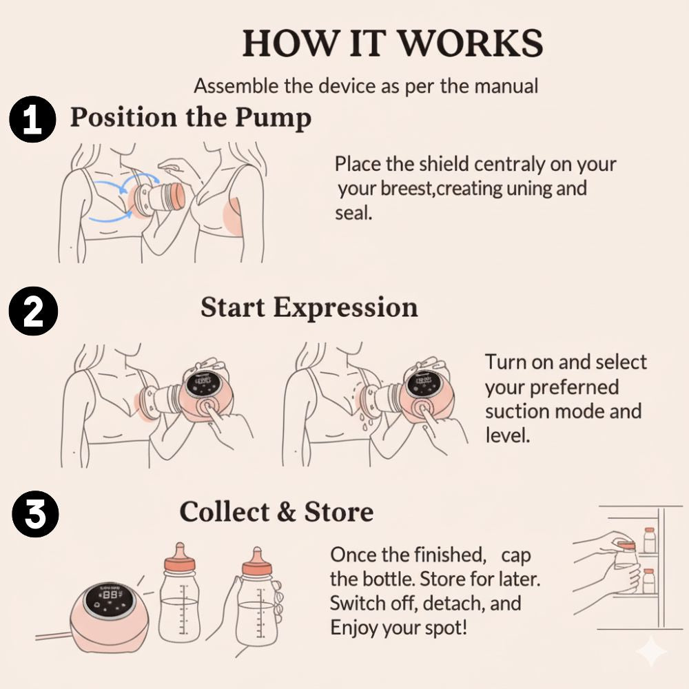 Happy Moms™ Electric Breast Pump